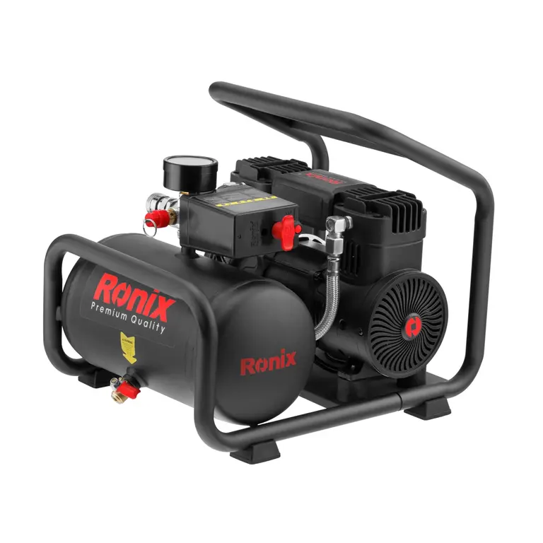 کمپرسور هوا رونیکس مدل RC-0613 ظرفیت ۶ لیتر بدون روغن بی‌صدا